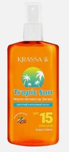 Krassa масло-активатор загара Tropic Sun SPF-15 150мл