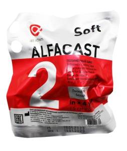 Бинт Alfacast Soft полимерный белый 5см*3,6м 1шт