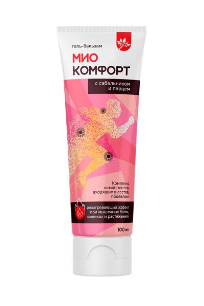 Гель-бальзам разогревающий Миокомфорт с сабельником и перцем Витамин Продукт 100мл фотография