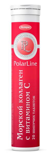 Морской коллаген с витамином C апельсин БАД PolarLine 20 таблеток фотография