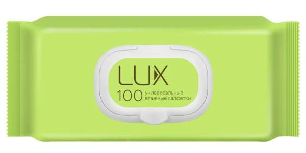 Салфетки влажные Lux универсальные с клапаном 100шт фотография