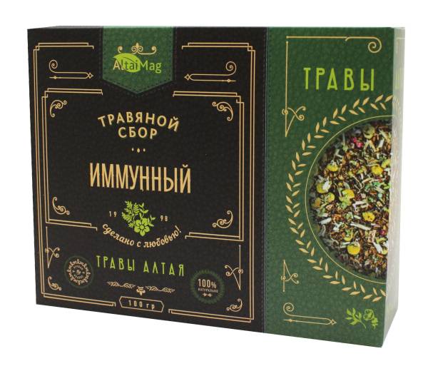 Изображение товара Сбор травяной Иммунный АлтайМаг 100г Сбор травяной Иммунный АлтайМаг 100г фотография